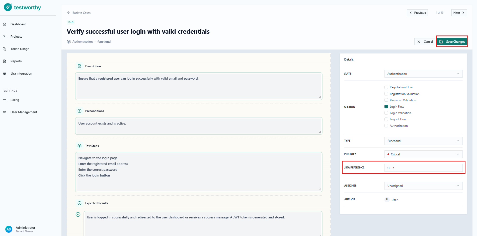 New Jira Reference
