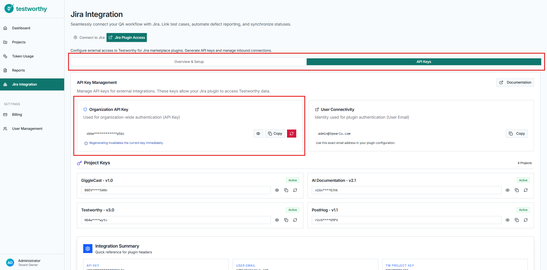 Organization API Key
