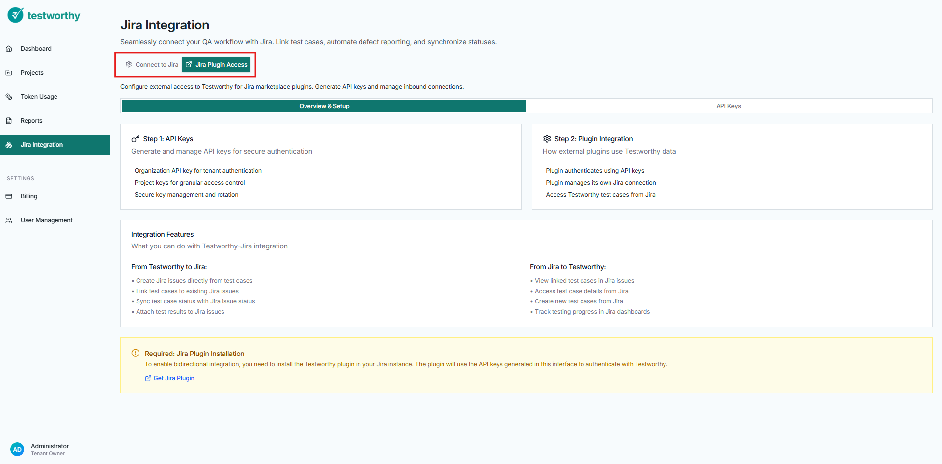Jira Plugin Access
